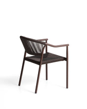 Load image into Gallery viewer, Livadia stackable outdoor chair in brown aluminium - image 5