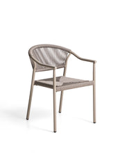 Load image into Gallery viewer, Livadia stackable outdoor chair in taupe aluminium
