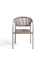 Load image into Gallery viewer, Livadia stackable outdoor chair in taupe aluminium - image 2
