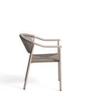 Load image into Gallery viewer, Livadia stackable outdoor chair in taupe aluminium - image 4