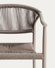 Load image into Gallery viewer, Livadia stackable outdoor chair in taupe aluminium - image 11