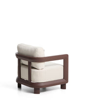 Load image into Gallery viewer, Nerano brown aluminium outdoor armchair - image 3
