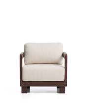 Load image into Gallery viewer, Nerano brown aluminium outdoor armchair - image 4