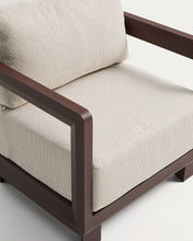 Load image into Gallery viewer, Nerano brown aluminium outdoor armchair - image 10