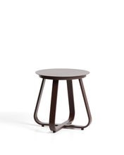 Load image into Gallery viewer, Tamaris brown aluminium outdoor side table Ø48cm