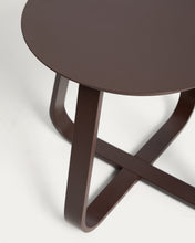 Load image into Gallery viewer, Tamaris brown aluminium outdoor side table Ø48cm - image 7