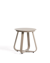 Load image into Gallery viewer, Tamaris taupe aluminium outdoor side table Ø48cm