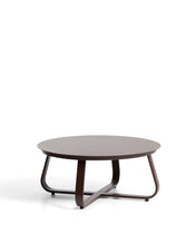 Load image into Gallery viewer, Tamaris brown aluminium outdoor coffee table Ø80cm