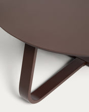 Load image into Gallery viewer, Tamaris brown aluminium outdoor coffee table Ø80cm - image 4