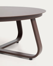 Load image into Gallery viewer, Tamaris brown aluminium outdoor coffee table Ø80cm - image 5