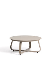 Load image into Gallery viewer, Tamaris taupe aluminium outdoor coffee table Ø80cm
