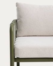 Load image into Gallery viewer, Omala set consisting of 2-seater sofa and 2 armchairs with green aluminium structure - image 6