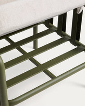 Load image into Gallery viewer, Omala set consisting of 2-seater sofa and 2 armchairs with green aluminium structure - image 10