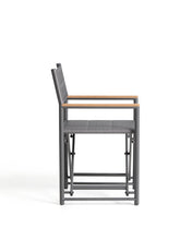 Load image into Gallery viewer, Tisno outdoor folding chair in graphite aluminium and grey texteline - image 2