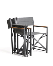 Load image into Gallery viewer, Tisno outdoor folding chair in graphite aluminium and grey texteline - image 6