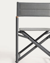 Load image into Gallery viewer, Tisno outdoor folding chair in graphite aluminium and grey texteline - image 10