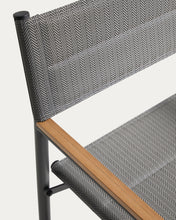 Load image into Gallery viewer, Tisno outdoor folding chair in graphite aluminium and grey texteline - image 11