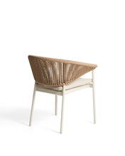 Load image into Gallery viewer, Zuara chair in ecru aluminium and brown synthetic rope cord - image 4