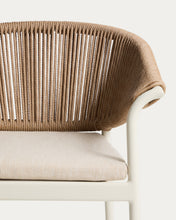 Load image into Gallery viewer, Zuara chair in ecru aluminium and brown synthetic rope cord - image 7