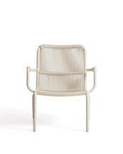 Load image into Gallery viewer, Salis stackable armchair in ecru aluminium and ecru synthetic rope cord - image 3