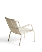 Load image into Gallery viewer, Salis stackable armchair in ecru aluminium and ecru synthetic rope cord - image 5