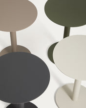 Load image into Gallery viewer, Asinara taupe aluminium side table Ø40cm - image 10