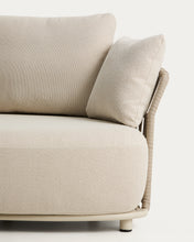 Load image into Gallery viewer, Osani curved module in ecru aluminium and taupe rope cord 167cm - image 8