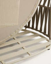 Load image into Gallery viewer, Osani curved module in ecru aluminium and taupe rope cord 167cm - image 11