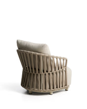 Load image into Gallery viewer, Osani armchair in ecru aluminium and taupe rope cord - image 3
