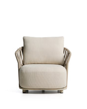Load image into Gallery viewer, Osani armchair in ecru aluminium and taupe rope cord - image 4