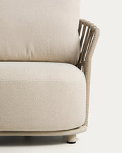 Load image into Gallery viewer, Osani armchair in ecru aluminium and taupe rope cord - image 8