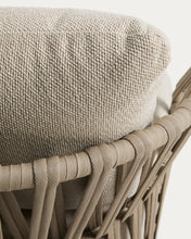 Load image into Gallery viewer, Osani armchair in ecru aluminium and taupe rope cord - image 10
