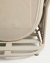 Load image into Gallery viewer, Osani armchair in ecru aluminium and taupe rope cord - image 11