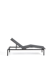 Load image into Gallery viewer, Stackable sun lounger Lesina in graphite aluminium and grey texteline - image 6