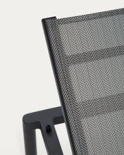 Load image into Gallery viewer, Stackable sun lounger Lesina in graphite aluminium and grey texteline - image 9