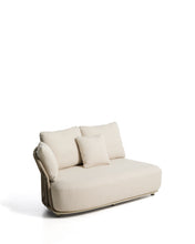 Load image into Gallery viewer, Osani 2-seater sofa in ecru aluminium and taupe rope 170 cm - image 2