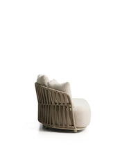 Load image into Gallery viewer, Osani 2-seater sofa in ecru aluminium and taupe rope 170 cm - image 3