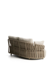 Load image into Gallery viewer, Osani 2-seater sofa in ecru aluminium and taupe rope 170 cm - image 4
