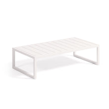 Load image into Gallery viewer, Comova 100% outdoor coffee table made from white aluminium, 60 x 114 cm