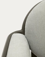 Load image into Gallery viewer, Joncols outdoor armchair in aluminium with green painted finish and grey cushions - image 12