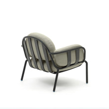 Load image into Gallery viewer, Joncols outdoor armchair in aluminium with grey painted finish and beige cushions - image 7