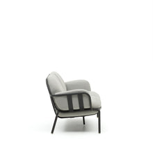 Load image into Gallery viewer, Joncols outdoor 2-seater sofa in aluminium with grey painted finish and grey cushions 164cm - image 5