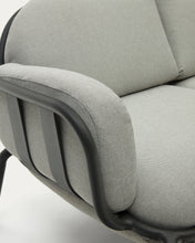 Load image into Gallery viewer, Joncols outdoor 2-seater sofa in aluminium with grey painted finish and grey cushions 164cm - image 13