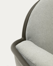 Load image into Gallery viewer, Joncols outdoor 2-seater sofa in aluminium with green painted finish and grey cushions 164cm - image 12