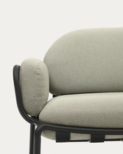 Load image into Gallery viewer, Joncols outdoor 2-seater sofa in aluminium with grey painted finish and beige cushions 164cm - image 9