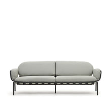 Load image into Gallery viewer, Joncols outdoor aluminium 3 seater sofa with powder coated grey finish, 224 cm - image 2