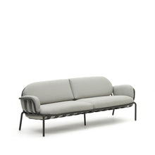 Load image into Gallery viewer, Joncols outdoor aluminium 3 seater sofa with powder coated grey finish, 224 cm - image 3