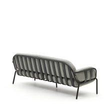 Load image into Gallery viewer, Joncols outdoor aluminium 3 seater sofa with powder coated grey finish, 224 cm - image 8