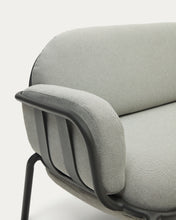Load image into Gallery viewer, Joncols outdoor aluminium 3 seater sofa with powder coated grey finish, 224 cm - image 12