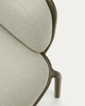 Load image into Gallery viewer, Joncols outdoor 3-seater sofa in aluminium with green painted finish and beige cushions 224cm - image 14